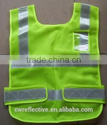 China High Visibility Wholesale Black Security Mesh Reflective Vest photo-6