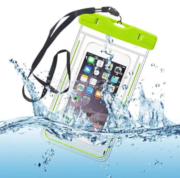 Underwater Outdoor Universal IPX8 Waterproof Pouch Waterproof Dry Bag for Cell Phone With Dule-Sides Transparent Windows photo-4