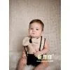 Little Gentleman Baby Boy Crochet Bow Tie and Diaper Cover Set photo-2