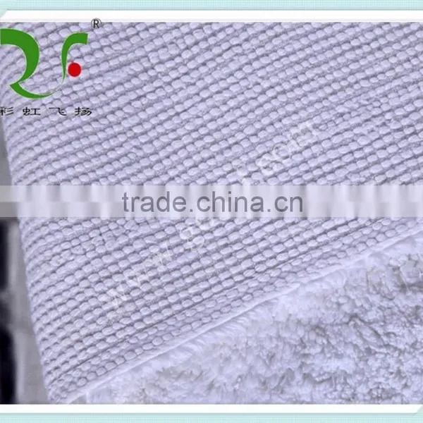 5 Star Standards 100% Cotton White Embroidery Hotel Mat Bath Mat photo-4