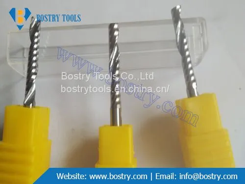 Solid Carbide Single Flute Spiral End Mill Milling Cutter Wood Plastic Cnc Router Bits Cnc Tool Bits photo-4