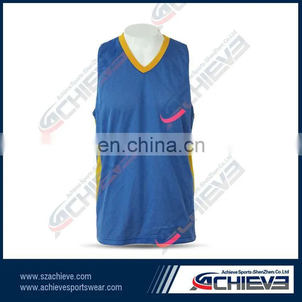 2017 Latest Best Basketball Jersey Design ,black /blue /yellow Color Basketball Uniform Design photo-2