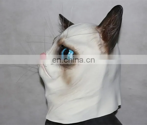 Novelty Fancy Dress Costume Latex Grumpy Cat Head Mask photo-4