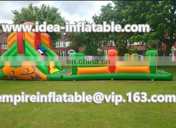 Fashion Design Outdoor Toys Giant Inflatable Obstacle Course for Kids ID-OB020