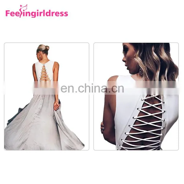 Latest Design White Back Lace Up Sexy Women Design Your Own One Piece Bodysuit photo-2