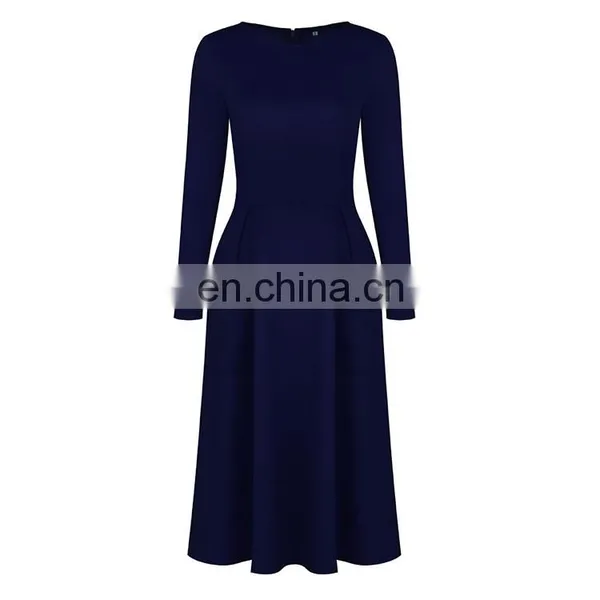 Autumn Women Long Sleeve Evening Dress Casual Loose T-Shirt Dress photo-4