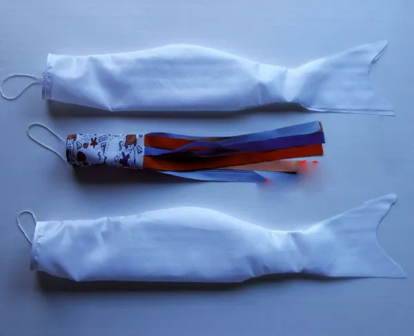 Blank fish windsock for DIY drawing