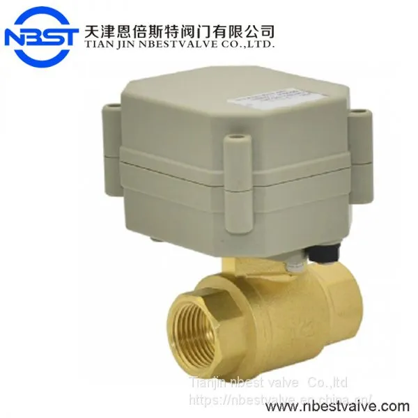 3/4inch Motorized Valve DN20 Motorized On Off Brass Ball Valve