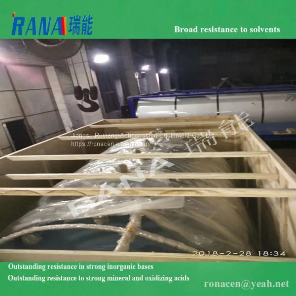 Good Price New Durable 0.5-150 Cubic Steel Lining PTFE/ PFA/ ETFE Anticorrosive Equipment With Long Service Life 15-20 Years Industrial Chemical Tank