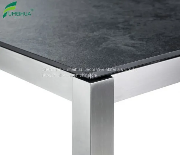 Modern Furniture Compact Laminate HPL Round Dining Table Top photo-3