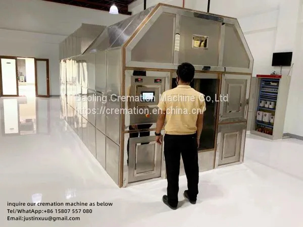 Portable Cremation Machine for Sale Cost Low How Much Incinerator Human Cremation Machine No Smoke No Smell