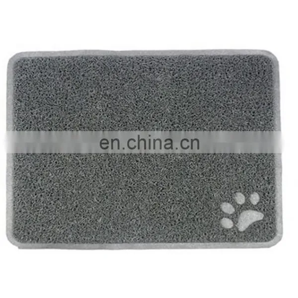 High Quality PVC Waterproof Dog Food Easy Clean Pet Feeding Soft Plush Microfibre Mat for Dogs and Cats