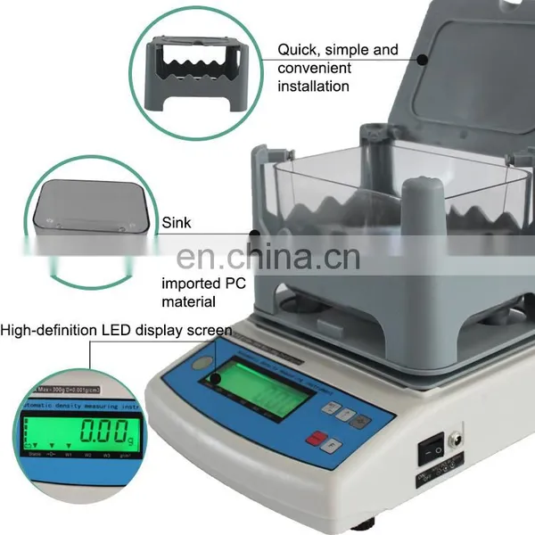 LIYI 1200g Rubber Density Tester Electronic Plastic Densimeter Polymer Specific Gravity Testing Machine photo-6