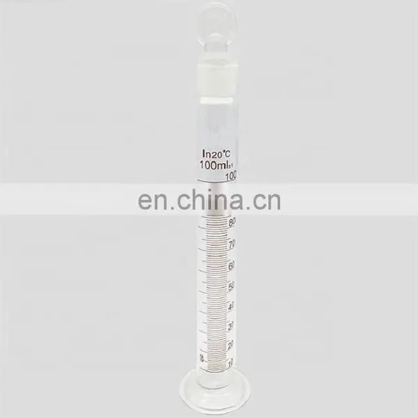 Laboratory Glass Measuring Cylinder With Ground-in Glass Stopper photo-5
