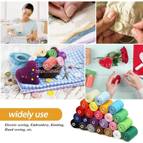100% Cotton Sewing Thread Good Quality Cotton Polyester Core Spun Sewing Threads photo-3