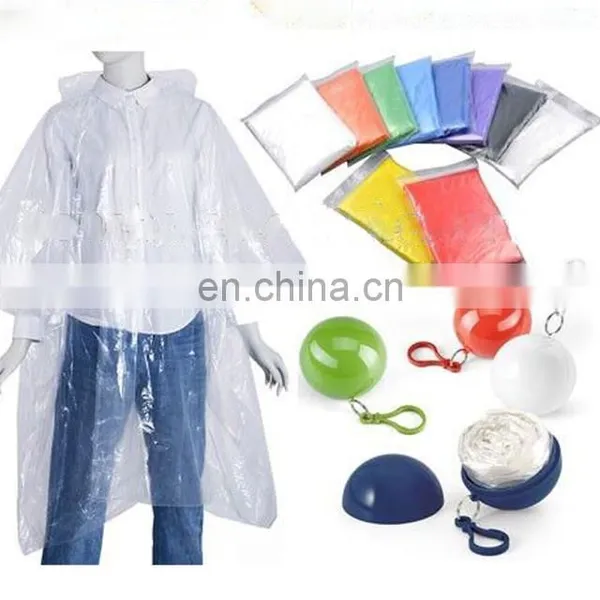 Disposable Clear Raincoat Outdoor Clothing Waterproof Transparent Raincoat photo-2