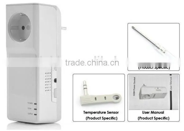 Newest 2-in-1 Multifunctional Remote Controlled ON/OFF 3000W GSM Power Socket With External Temperature Alarm Sensor Head photo-5