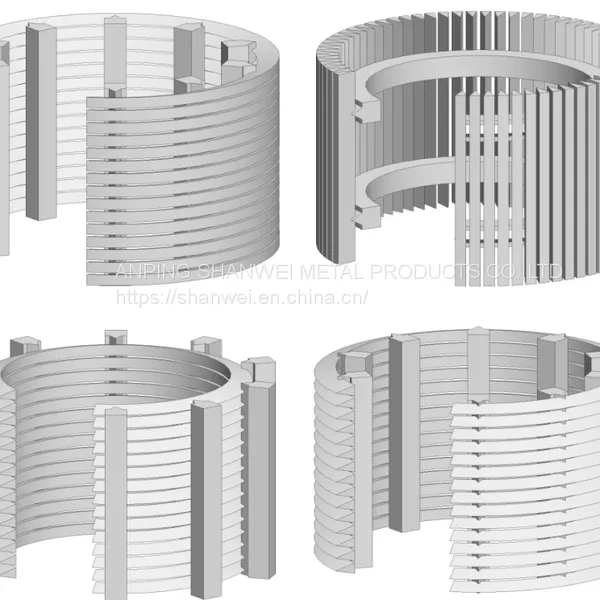 Stainless Steel Vee Wire Wrap Welded Cylinder Baskets Johnson Screen Cylinder Basket Filter Slotted Sieve Cylinder Baskets photo-5