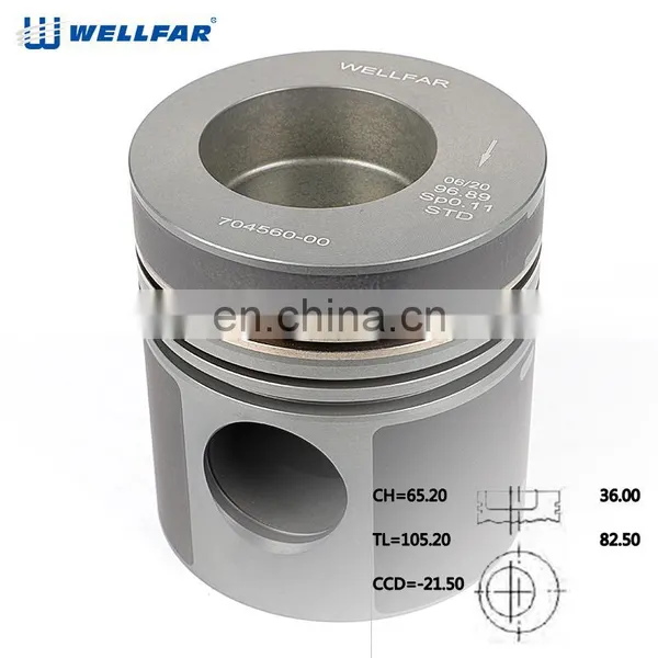 Stock 97mm OM352A Truck Piston for Mercedes 0045400 photo-4