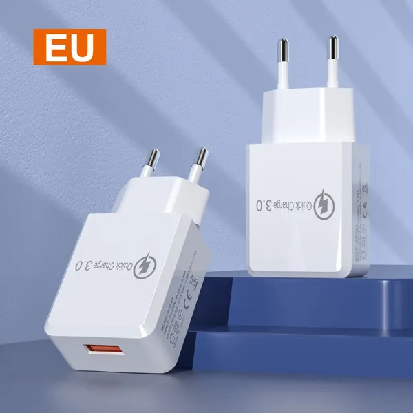Single USB QC3.0 Mobile Phone Fast Charger Type-C Travel Fast Charge Adapter 5V3.5A European and American Standard photo-4