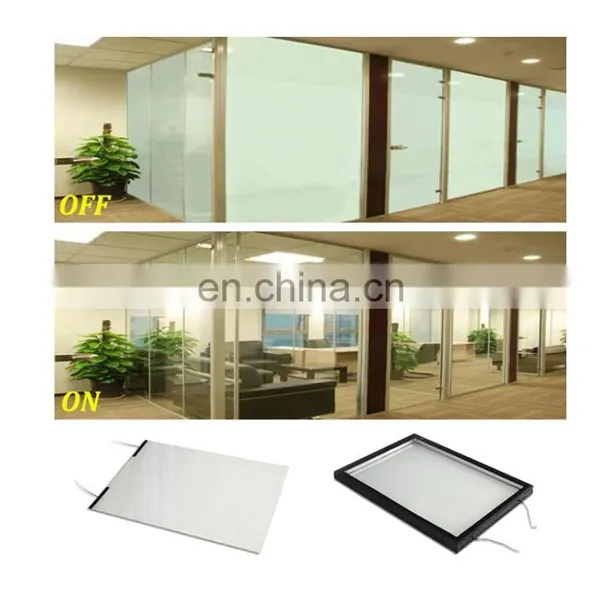 High Quality EVA Frosted Window Self Adhesive Glass Smart Film Building Decorative Electric Glass Tint Smart Glass PDLC Film photo-3
