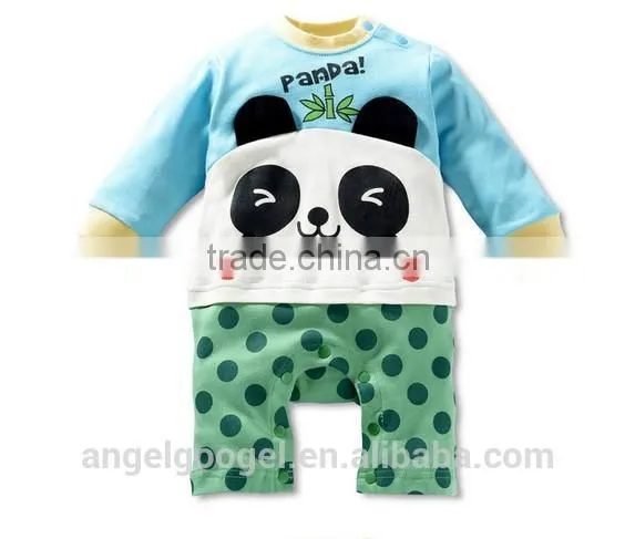 Wholesale Fairy Cartoon Toddlers Baby Romper Climbing Clothes Print Animal Bear Dogs Lions Rabbits & Pandas AG-LA0021 photo-2