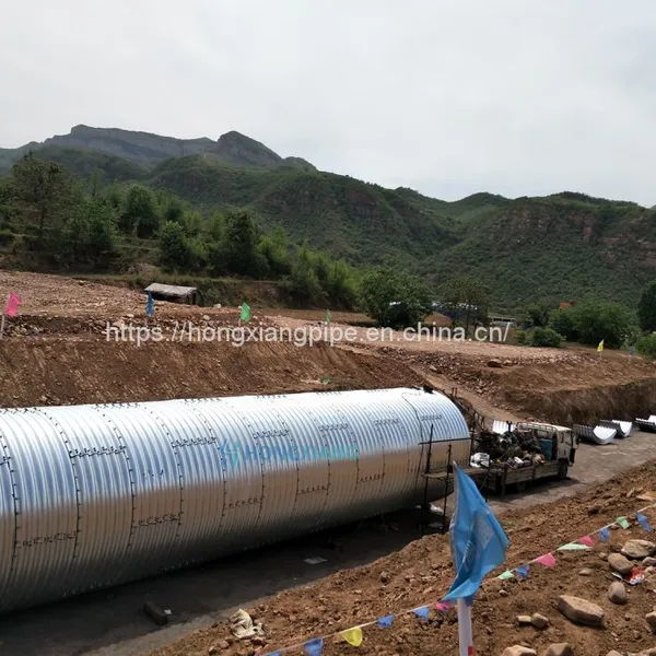 Steel Drainage Pipe Large Diameter Culvert Metal Pipe for Sale photo-3