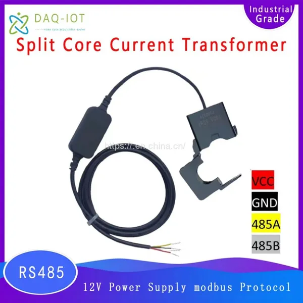 Split Core RS485 AC Current Transformer Modbus RTU Digital Current Sensor for Energy Monitoring