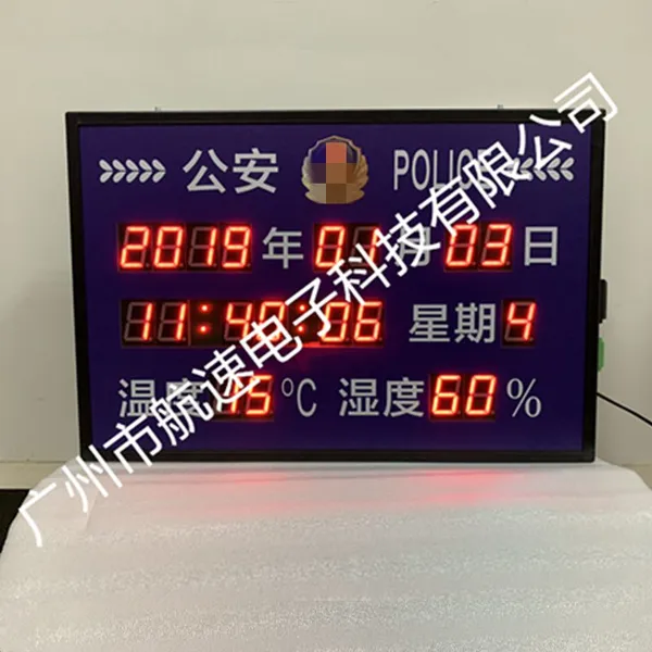 HS-809 Public Inspection Method Temperature and Humidity Display Screen photo-2