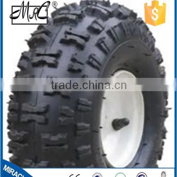 CHINA Supplier Small Rubber Wagon Wheel Two Wheel Wheelbarrow Wheel 4.10 / 3.50-4 photo-2