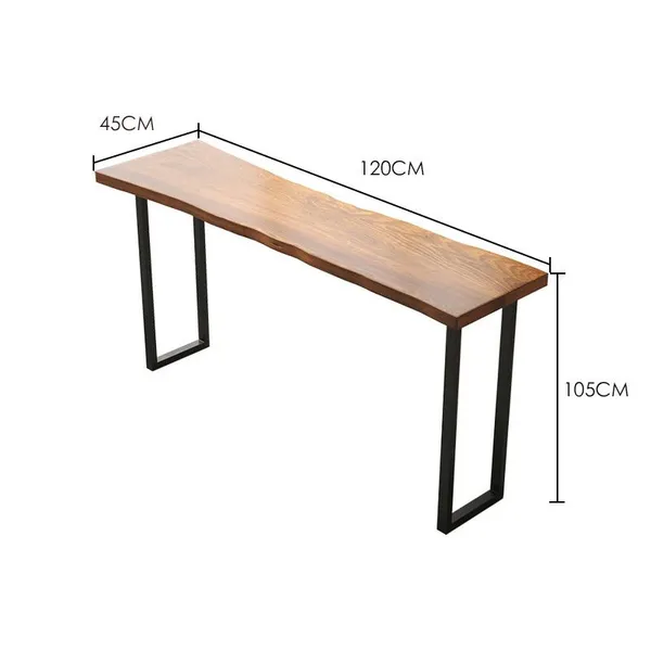 Solid Wood Milk Tea Shop Bar Table and Chair Combination photo-5