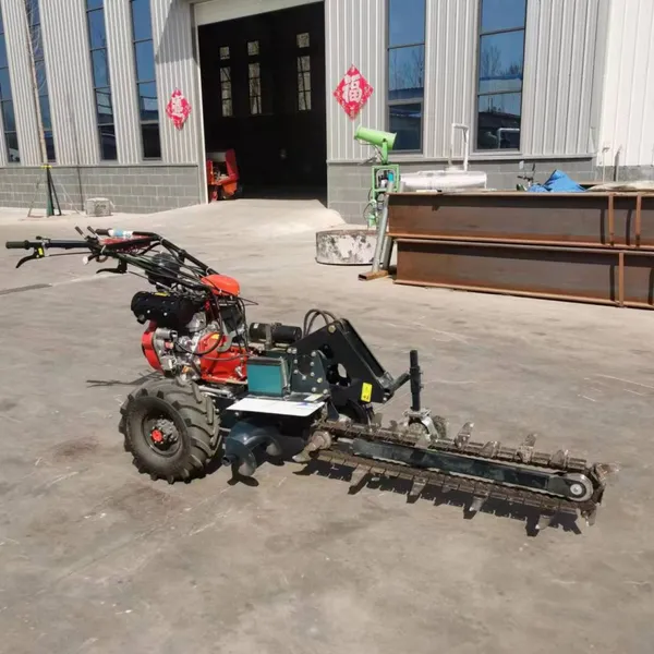 Hand Held Chain Trencher Manufacturer, Hydraulic Driven Trencher Operation photo-5