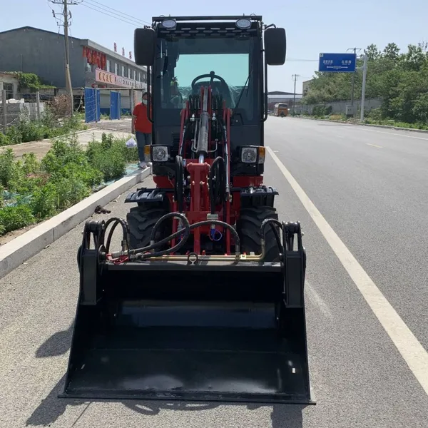 Garden Cleaning Snow Mini 4WD Loader HZM 807 Small Front Loader With Trailer photo-5