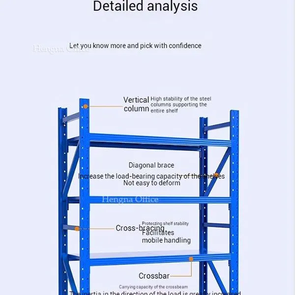 Compact Warehouse Shelving for Small 3PL & Logistics – 2 People DIY Assembly, No Professional Tools, 4 Tier photo-3