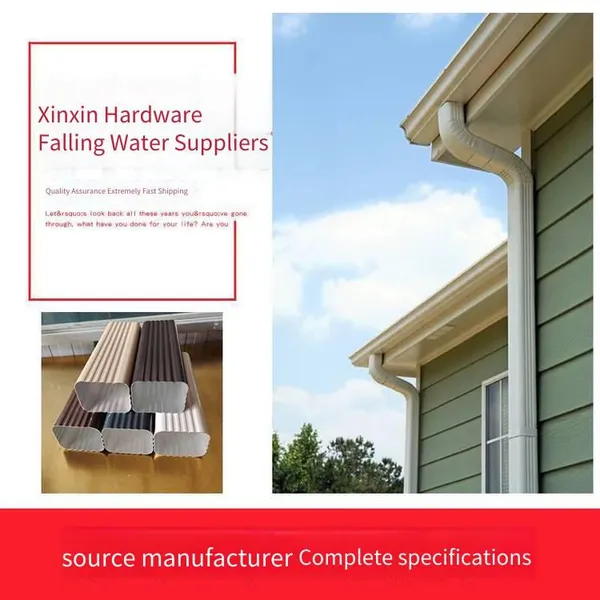 Aluminum Alloy Rainwater Pipes for High-rise Buildings, Service Life of Downpipes, Colored Aluminum Guttering System photo-2