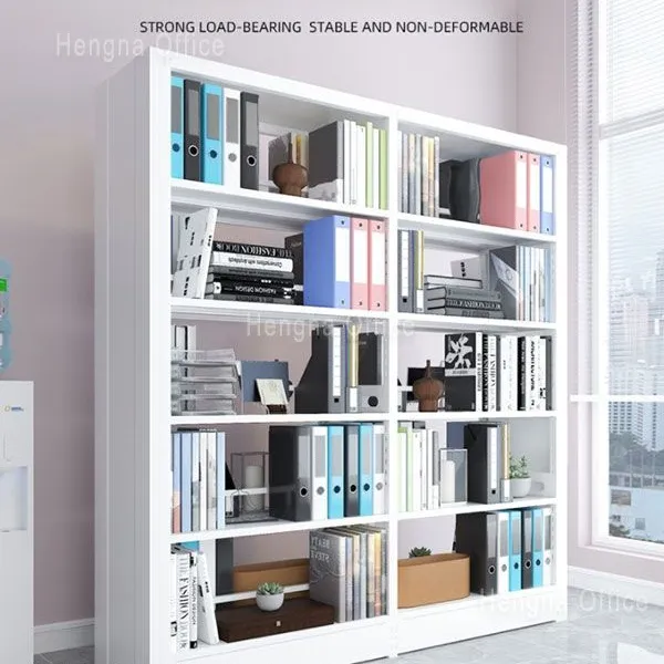 Home Office Bookshelf | HN-HO01 | Curved Edge Safety | 15min Assembly | Wooden Finish | Study Room- Large Scale Manufacturer photo-2
