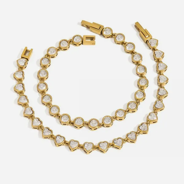 316L Surgical Steel Bracelet With 18K Gold PVD Coating - HonHo Professional Factory photo-4