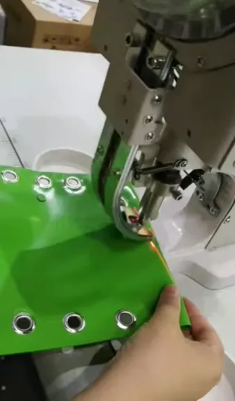 Pneumatic Eyelet Punching Machine for PVC Tarpaulin and Flex Banner Made in China photo-4