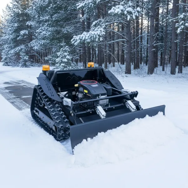 Vigorun Tech Snow Removal Equipment Self-Locking Worm Gear Working Degree 60° Atv Snow Blower for Rough Terrain
