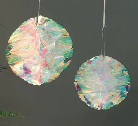 Full Holographic Honeycomb Set Eurolock Header Card With Opp Bag Package Honeycomb Ball and Pom Pom Party Decorations