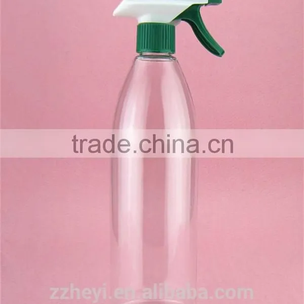 Transparent Empty Round Plastic Bottles 750ml for Pump Spray