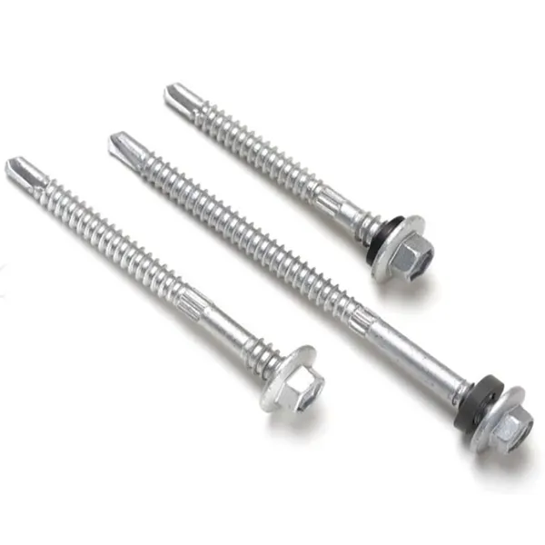 1-Year Warranty Tek Screws Hex Head With EPDM Washer C1022A Carbon Steel Yellow Zinc for Industrial Construction Full Sizes Available photo-4
