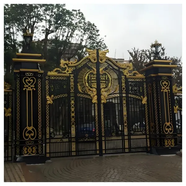 China FancyWrought Iron Gates Aluminum Gate Design For Home photo-2