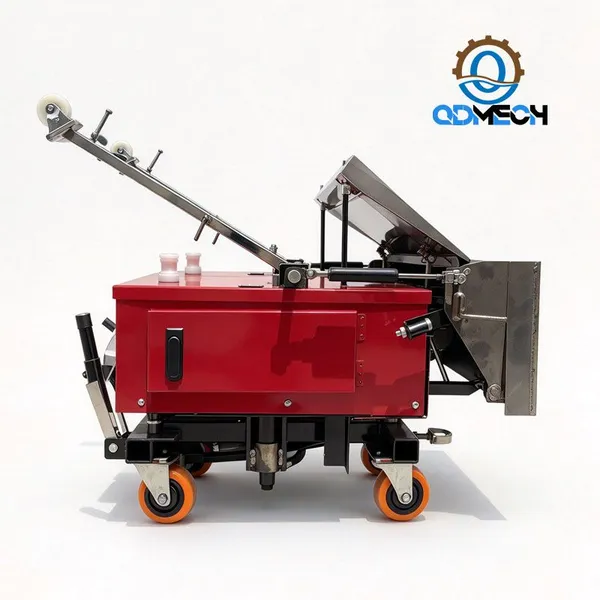 Mo-Qdmech Wall Rendering Machine Mo1003 Automatic Cement Plaster Machine for Construction Site Interior Wall Leveling 400m2 Per Shift