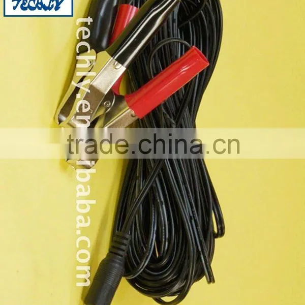 DC To Clamp 30A UL2468 22AWG 2000mm With DC5.5x2.1mm +Copper Clamp Extension Power Cable photo-2