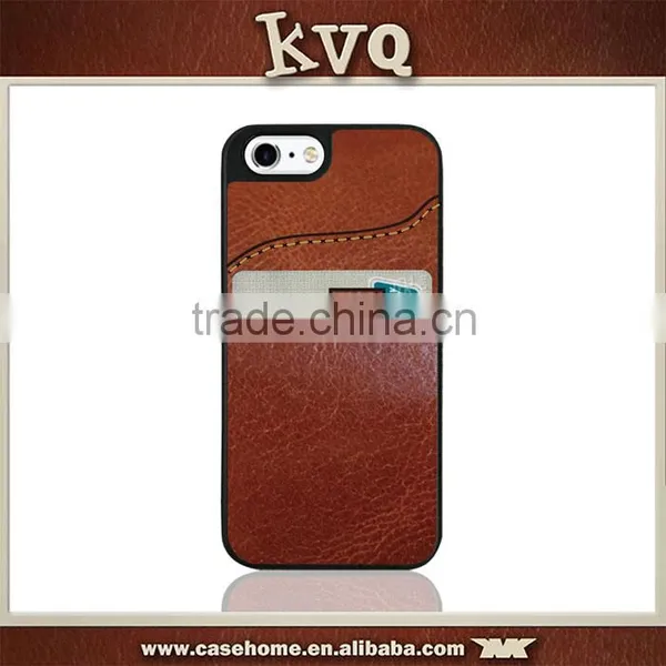 Crazy Horse Pattern PU Back Cover for Iphone 7 With Card Slots photo-2