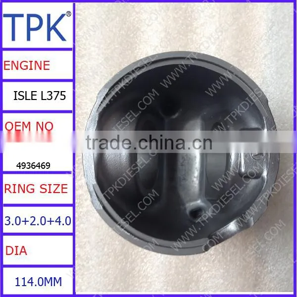 ISLE 6L L375 T375 Engine Repair Parts PISTON KIT 4987914 4936469 photo-2