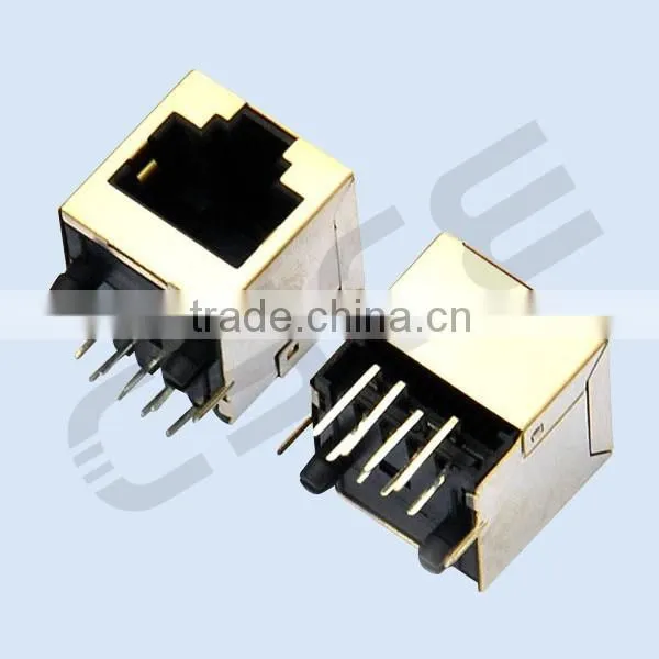 CAT6 RJ45 PCB Socket 8P Modular Shielded Jack photo-3