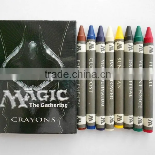 8 Colors Non Toxic Wax Crayon With Promotion Packing & Magic Crayon photo-2