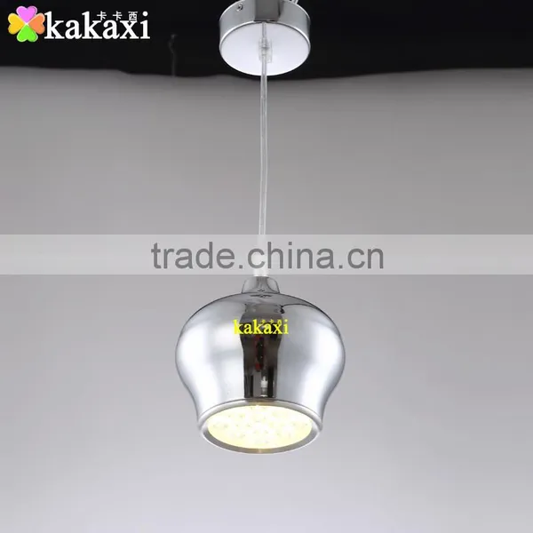 Creative LED Droplight 12W Plating Silver Color Lantern Chandelier Dining Room LED Pendant Lights photo-2